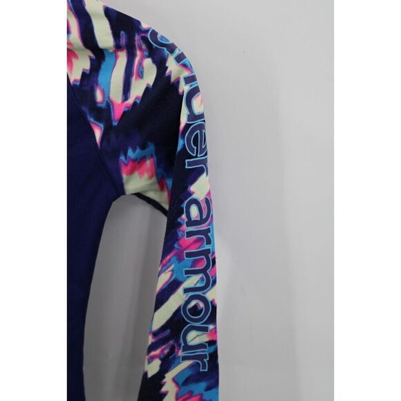 Under Armour 1/4zip Pullover Multi Color Size Yxs Long Sleeve - Picture 7 of 9